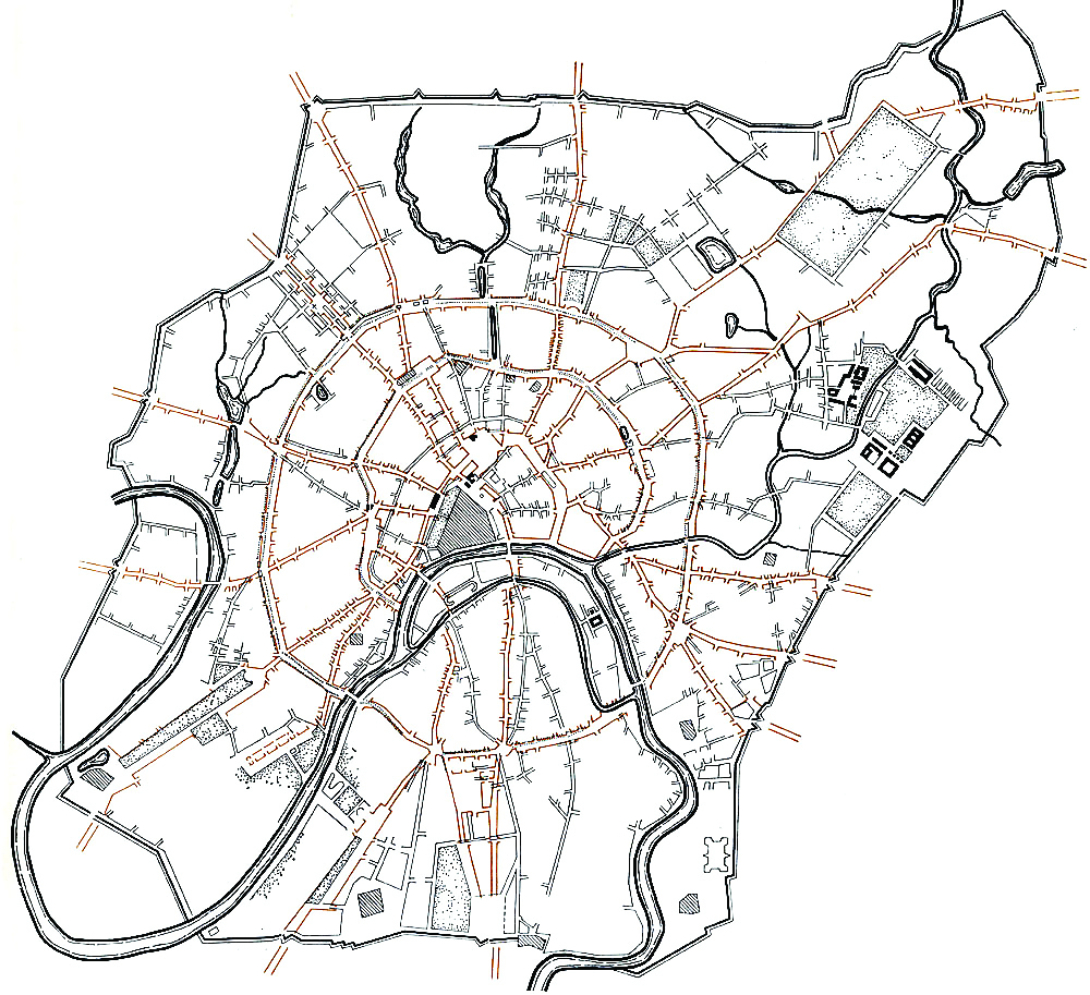 Карта москвы 1812г